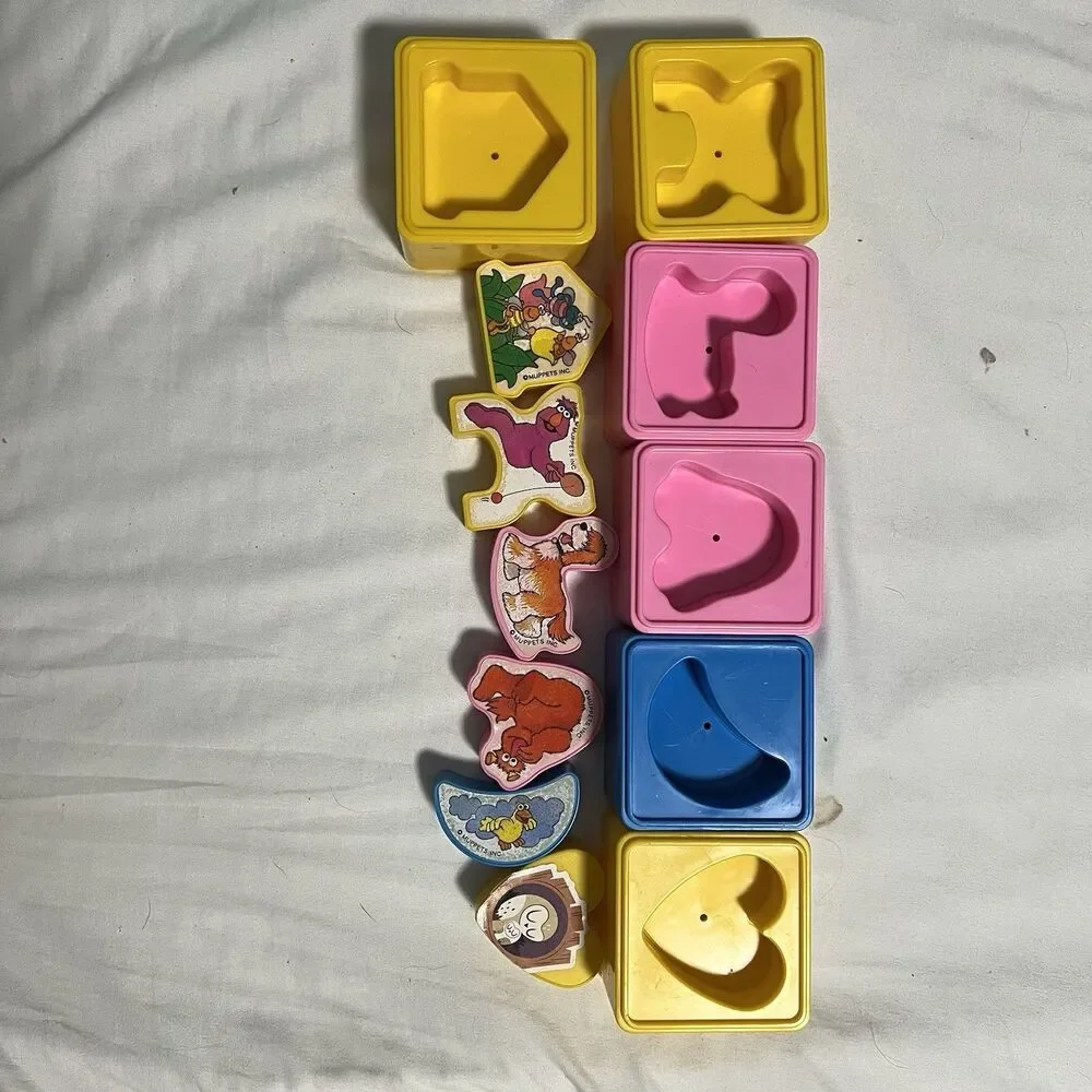 Playskool Match Ups Sesame Street Matching Puzzle Cubes (36‎ Pieces)